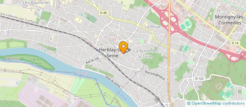 localisation de l'entreprise AUDIO TRACKS à HERBLAY-SUR-SEINE