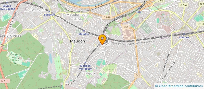 localisation de l'entreprise AUDIO VIDEO FUNERAIRE à MEUDON