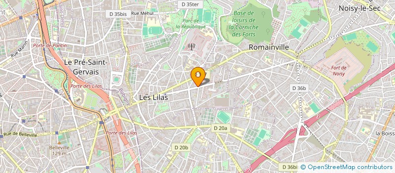 localisation de l'entreprise AUDIO VIDEO INFORMATIQUE ORSINI à LES LILAS