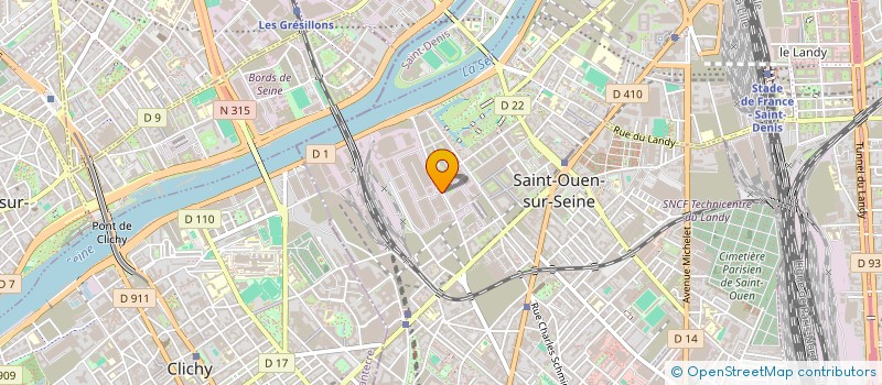 localisation de l'entreprise AUDIO VIDEO INFORMATIQUE SYSTEME RECHERC à SAINT-OUEN-SUR-SEINE