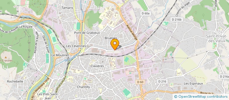 localisation de l'entreprise AUDIO VIDEO MENAGER SERVICES à ALES
