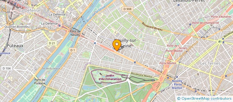localisation de l'entreprise AUDIO VIDEO NEUILLY à NEUILLY-SUR-SEINE