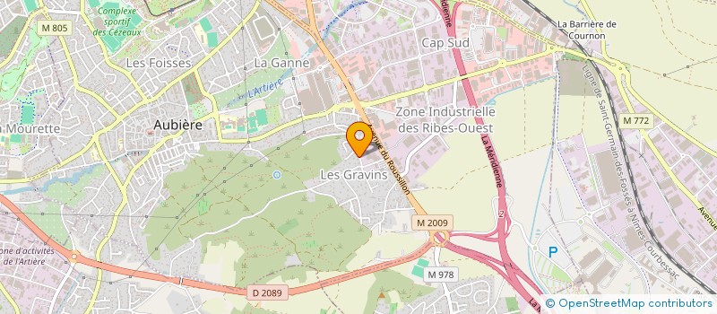 localisation de l'entreprise AUDIO VIDEO PRODUCTION GROUPE STUDIO 95  AUBIERE