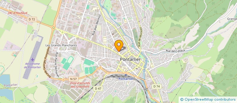 localisation de l'entreprise AUDIO VIDEO SAINT PIERRE à PONTARLIER