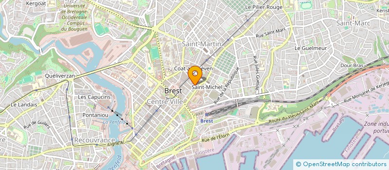 localisation de l'entreprise AUDIO VIDEO SERVICE à BREST
