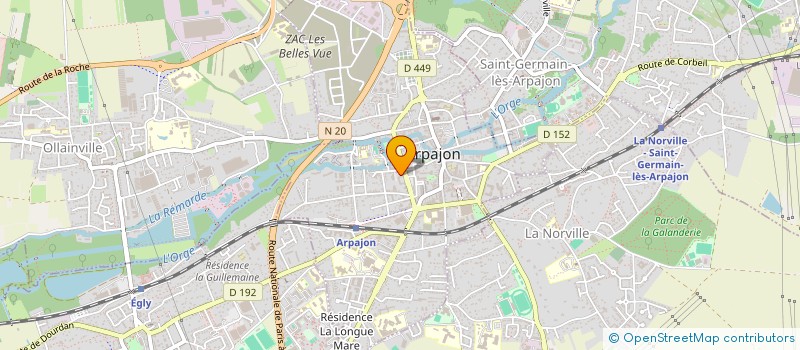 localisation de l'entreprise AUDIO VIDEO TECHNOLOGIES à ARPAJON