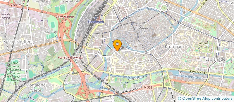 localisation de l'entreprise AUDIO VISION à STRASBOURG