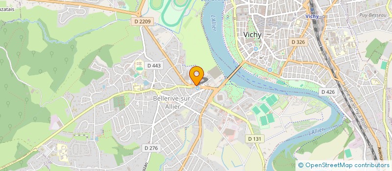 localisation de l'entreprise AUDIO VISION SERVICE à BELLERIVE-SUR-ALLIER