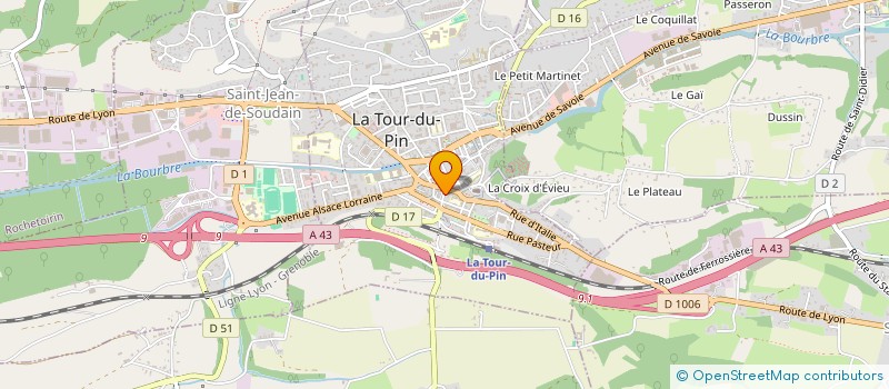 localisation de l'entreprise AUDIO VISUEL COMPUTER SERVICES à LA TOUR-DU-PIN