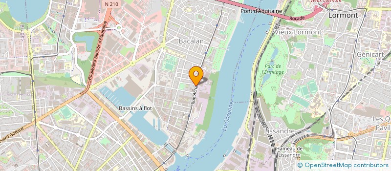 localisation de l'entreprise AUDIO VISUEL LOCATION TEDELEC AQUITAINE à BORDEAUX