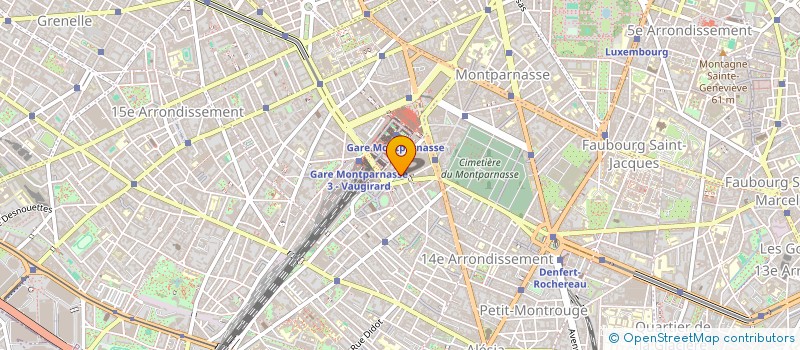 localisation de l'entreprise AUDIO VISUEL MONTPARNASSE à PARIS