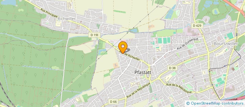 localisation de l'entreprise AUDIOCAL à PFASTATT