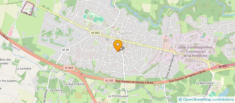 localisation de l'entreprise AUDIOCAPSULE  SAUTRON