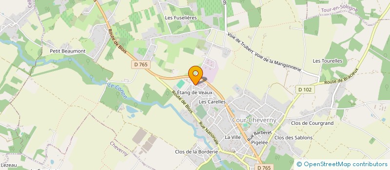 localisation de l'entreprise AUDIOESPACE ELECTROACOUSTIQUE  LE CONTROIS-EN-SOLOGNE