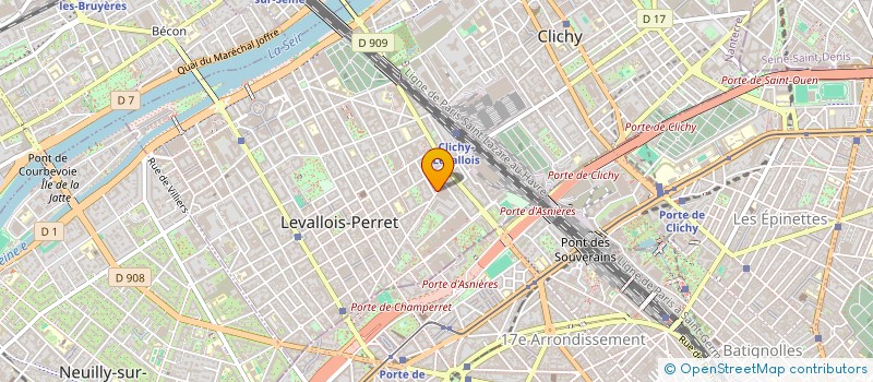 localisation de l'entreprise AUDIOFAX à LEVALLOIS-PERRET