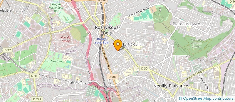 localisation de l'entreprise AUDIOFOLLOW à ROSNY-SOUS-BOIS