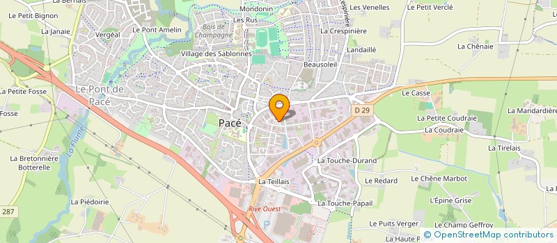 localisation de l'entreprise AUDIOLAND à PACE