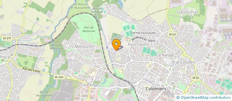 localisation de l'entreprise AUDIOLIGHT IMPACT à COLOMIERS