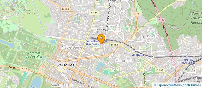 localisation de l'entreprise AUDIOLOC II à VERSAILLES