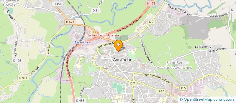 localisation de l'entreprise AUDIOLOGIE FRANCOIS MARQUER à AVRANCHES