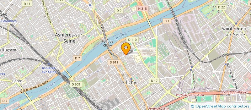localisation de l'entreprise AUDIOLOOK AUDITION à CLICHY