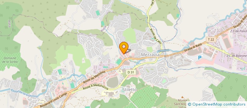 localisation de l'entreprise AUDIOMEZZA à AJACCIO
