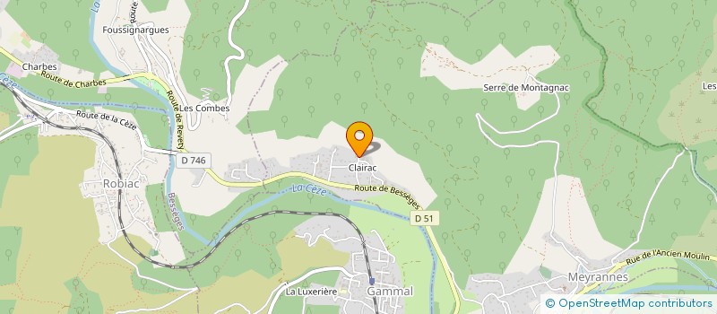 localisation de l'entreprise AUDIOMUSIC SUD FM FREQUENCE EVASION  MEYRANNES