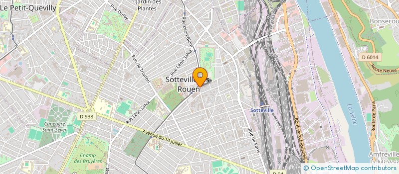localisation de l'entreprise AUDIONET à SOTTEVILLE-LES-ROUEN
