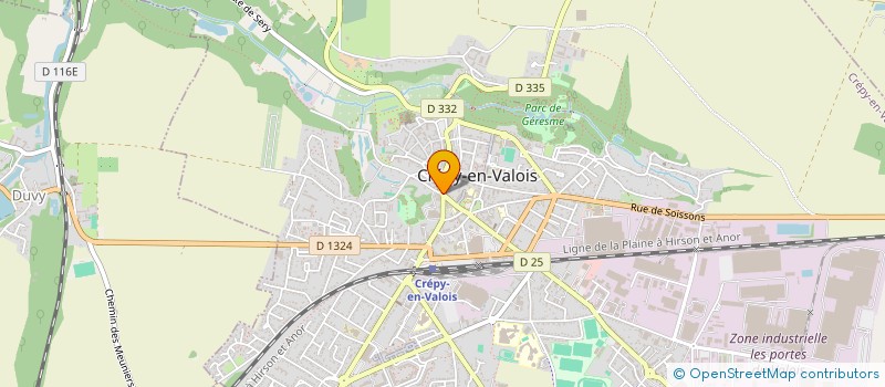 localisation de l'entreprise AUDIOPHONE à CREPY-EN-VALOIS