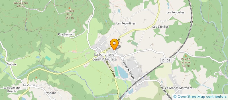 localisation de l'entreprise AUDIOPLASTIE INNOVATION  LA JONCHERE-SAINT-MAURICE