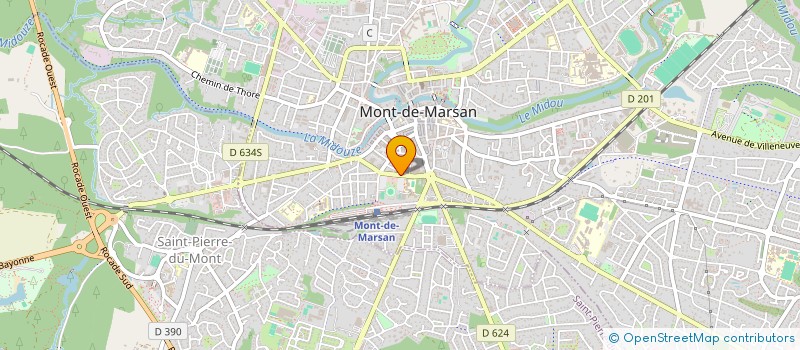 localisation de l'entreprise AUDIOPLUS à MONT-DE-MARSAN