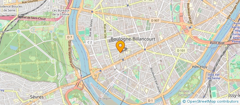 localisation de l'entreprise AUDIOPRESSE à BOULOGNE-BILLANCOURT