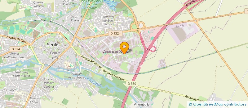 localisation de l'entreprise AUDIOPROTHESE HAKIMI à SENLIS