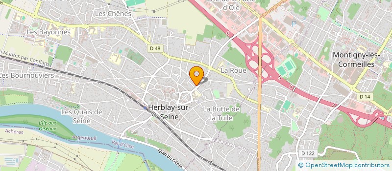 localisation de l'entreprise AUDIOPROTHESE HENRY à HERBLAY-SUR-SEINE