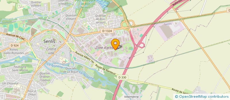 localisation de l'entreprise AUDIOPROTHESE VERBRUGGHE  SENLIS