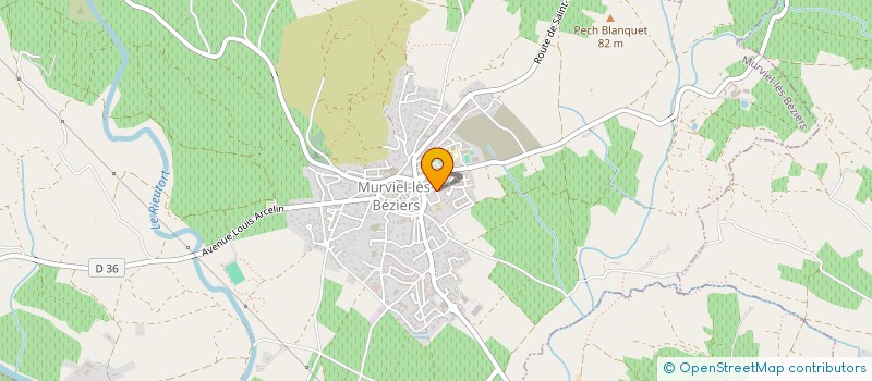 localisation de l'entreprise AUDIOPROTHESISTE MURVIEL-LES-BEZIERS CLARTE AUDITION  MURVIEL-LES-BEZIERS