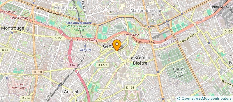 localisation de l'entreprise AUDIOPTIC à GENTILLY