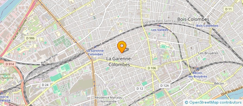 localisation de l'entreprise AUDIOPTIC à LA GARENNE-COLOMBES