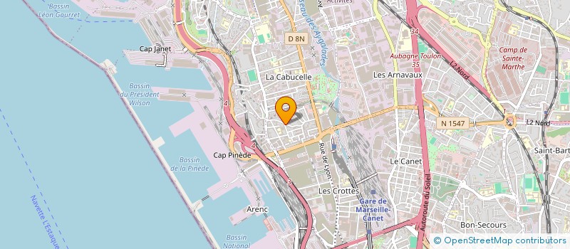 localisation de l'entreprise AUDIOPTIK à MARSEILLE