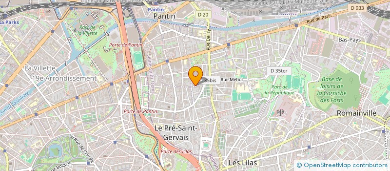 localisation de l'entreprise AUDIOREACH  PANTIN