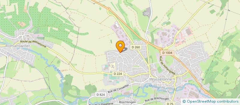 localisation de l'entreprise AUDIOSPHERE  WASSELONNE