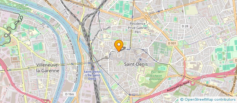 localisation de l'entreprise AUDIOTELECOM à SAINT-DENIS
