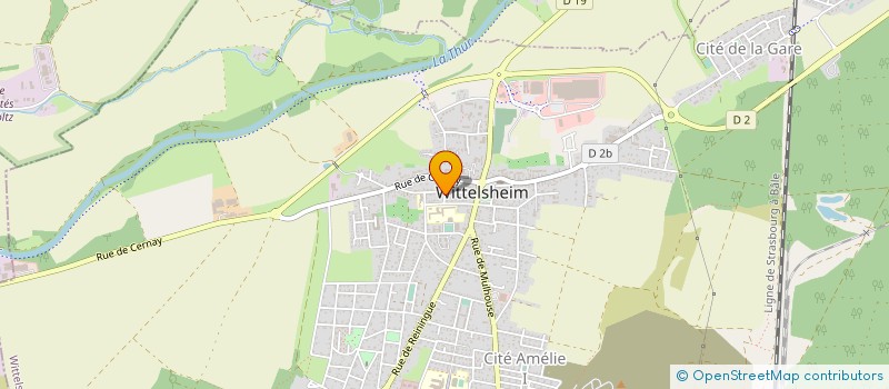 localisation de l'entreprise AUDIOTOP à WITTELSHEIM