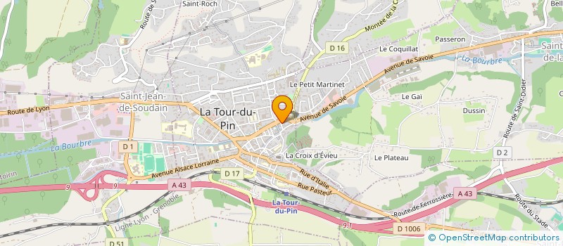 localisation de l'entreprise AUDIOTRONIC à LA TOUR-DU-PIN