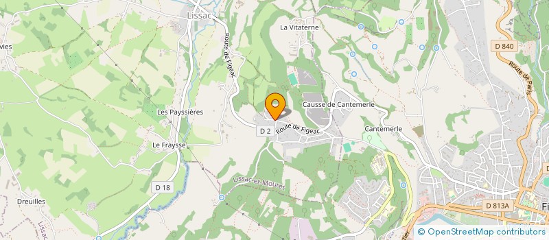 localisation de l'entreprise AUDIOV  LISSAC-ET-MOURET