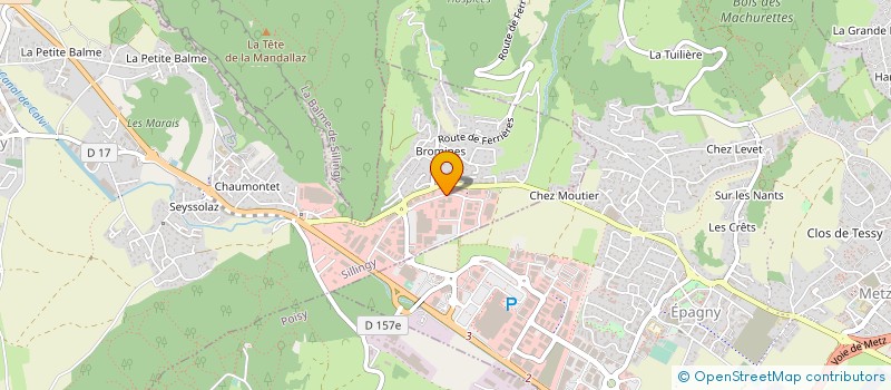 localisation de l'entreprise AUDIOVIDEO CONSEIL à SILLINGY