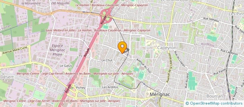 localisation de l'entreprise AUDIOVISUEL TECHNOLOGIES  MERIGNAC