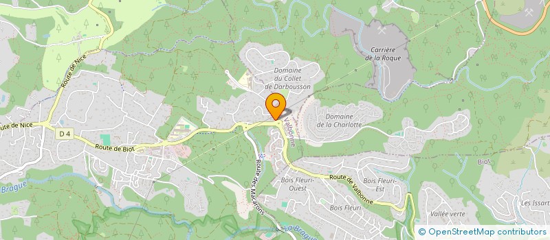 localisation de l'entreprise AUDIOZE  VALBONNE