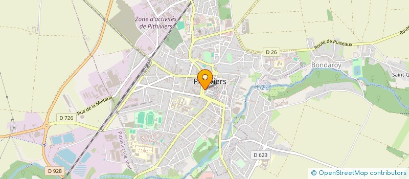 localisation de l'entreprise AUDIPLUS 2 à PITHIVIERS