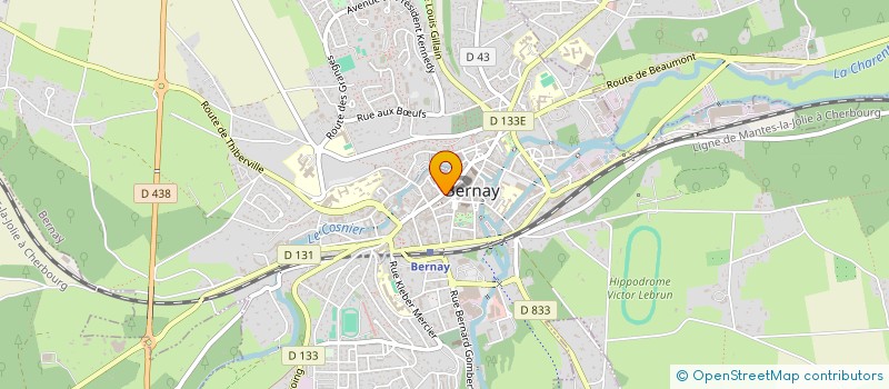 localisation de l'entreprise AUDIPLUS BERNAY à BERNAY